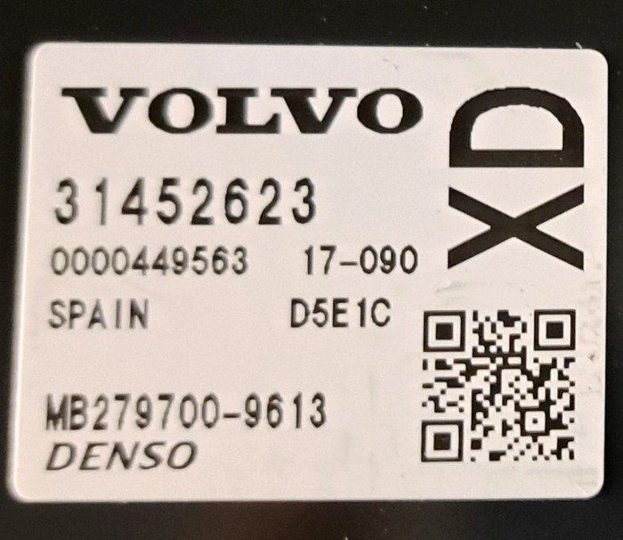 31452623 MB279700-9613 0000449563 D5E1C VED DENSO Volvo S60 FLEX FULL.rar