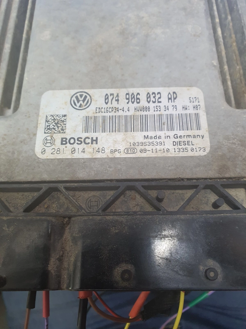 0281014148 074906032AP 5171 1037503940 EDC16CP34 VW CRAFTER 2.5TDI 2009Y MTgearbox BENCH FULL.7z