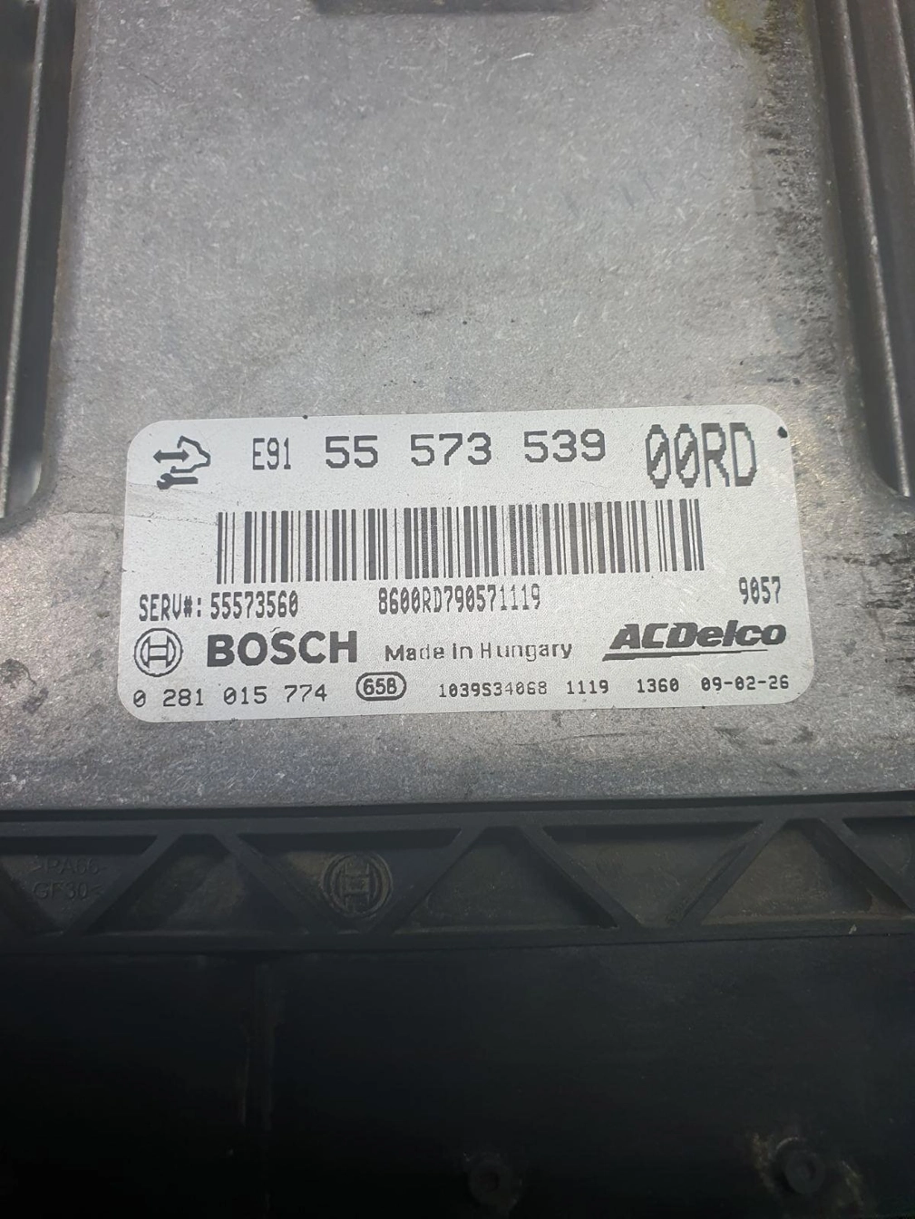 0281015774 55573539 1037520360 EDC17C19 OPEL INSIGNIA 2008Y 2.0D MTgearbox BENCH FULL.7z