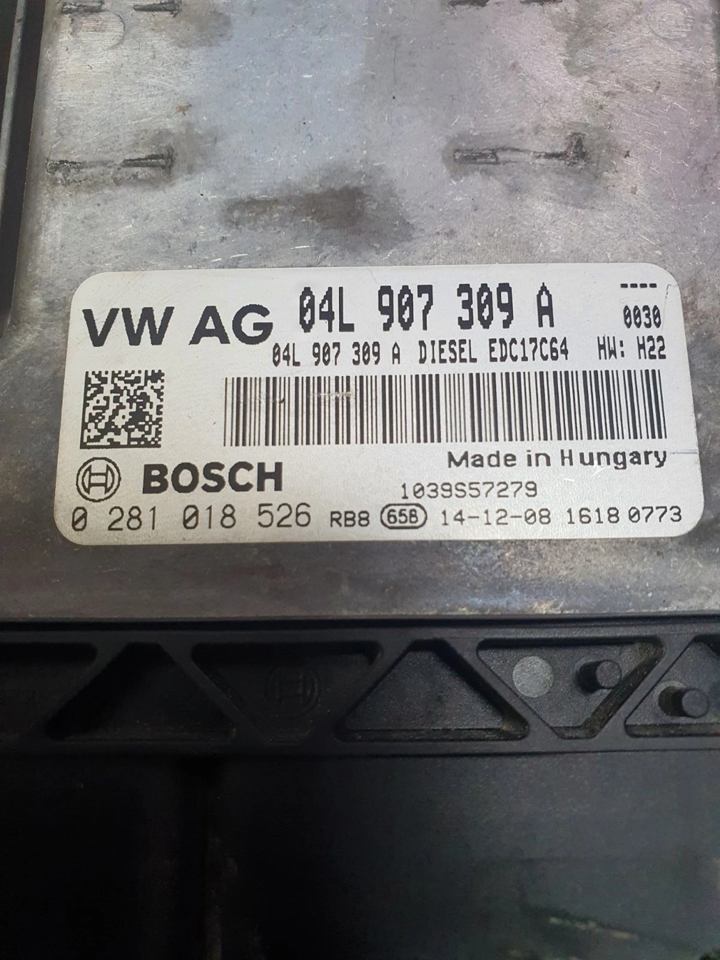 0281018526 04L907309A 04L906021ER 7541 1037541673 EDC17C64 SKODA OKTAVIA 2.0TDI 2015Y ATgearbox BENCH FULL.7z