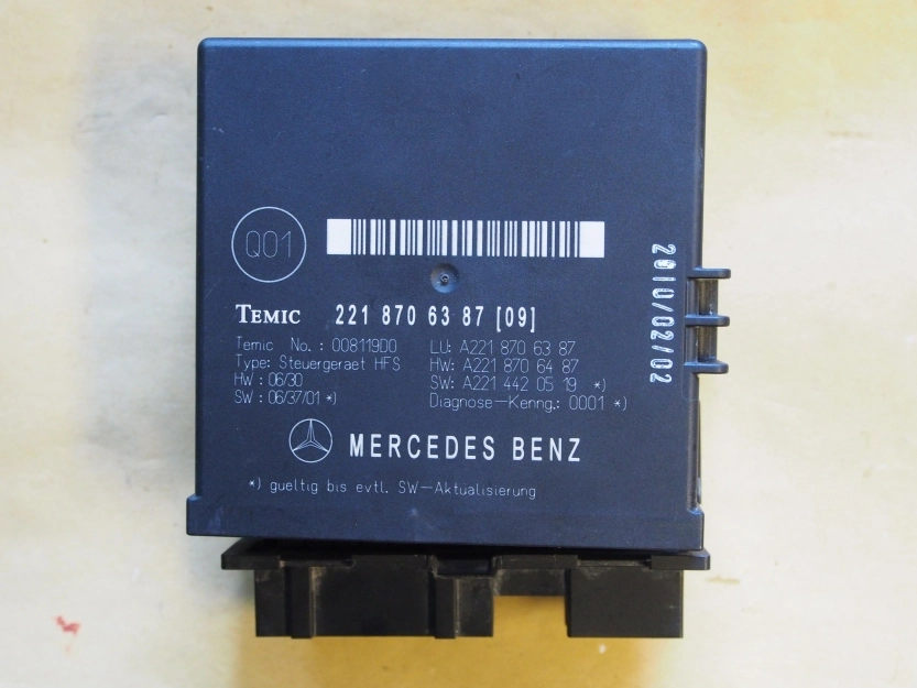2218706185 Trunk Release Control Module TEMIC w221 4L40K FULL.rar