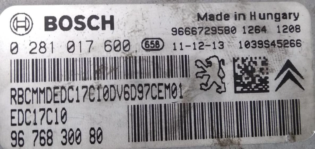 0281017600 9676830080 9666729580 1037520768 EDC17C10 Citroen Berlingo 1.6HDI MTgearbox ORI+noDPF KTAG BOOT FULL.rar