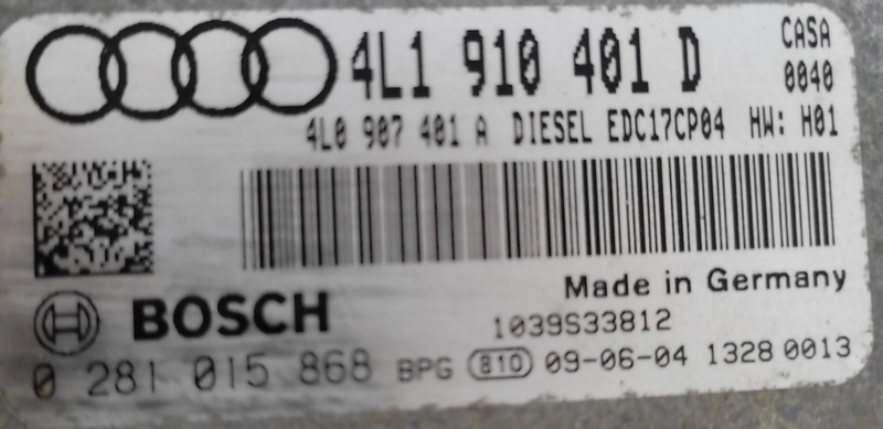 0281015868 4L1910401D 4L0907401A 1037518178 EDC17CP04 Audi Q7 3.0TDI CASA ATgearbox KTAG BOOT FULL.rar