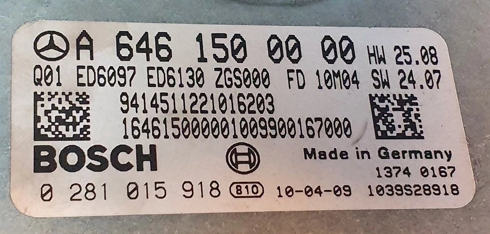 0281015918 A6461500000 HW28.05 SW2.07 1037512450 EDC16C31 MB W639 2.2CDI 110KW CR40-64x-70T5-639-110kW-43P-0MEF-06-IAS-003 ME07 ORI+noDPF KTAG BDM FULL.rar