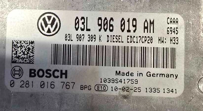 0281016767 03L906019AM 9977 10SW086471 086471 EDC17CP20 VW Transporter 2.0TDI 62KW CAAA ORI+noSCR FLEX BENCH FULL.rar