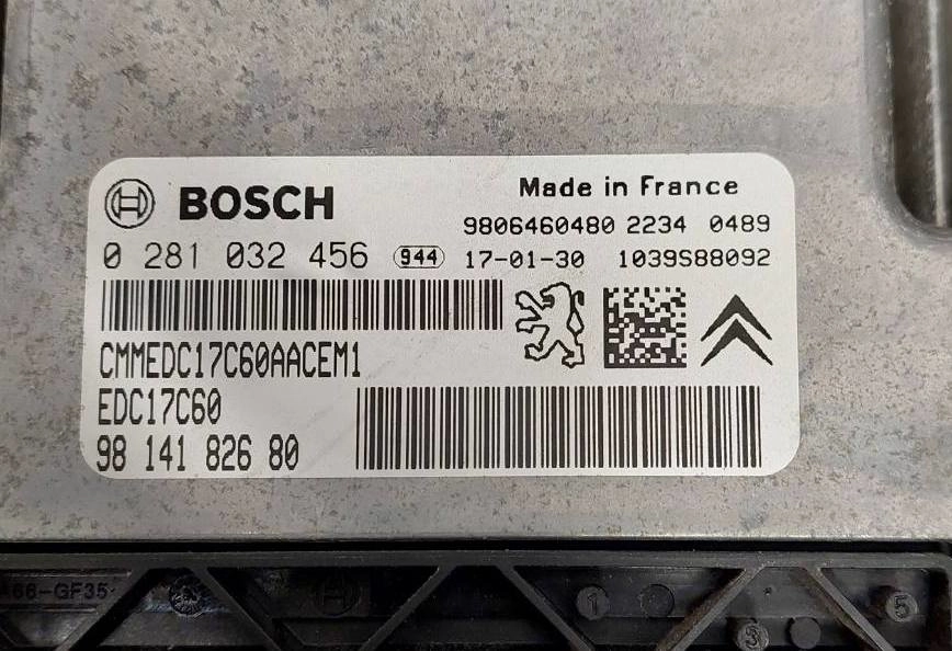 0281032456 9814182680 1037555072 10SW014538 EDC17C60 Citroen Cactus 1.6HDI 73kW 2017 MTgearbox ORI+noSCR RDY BENCH FULL.rar