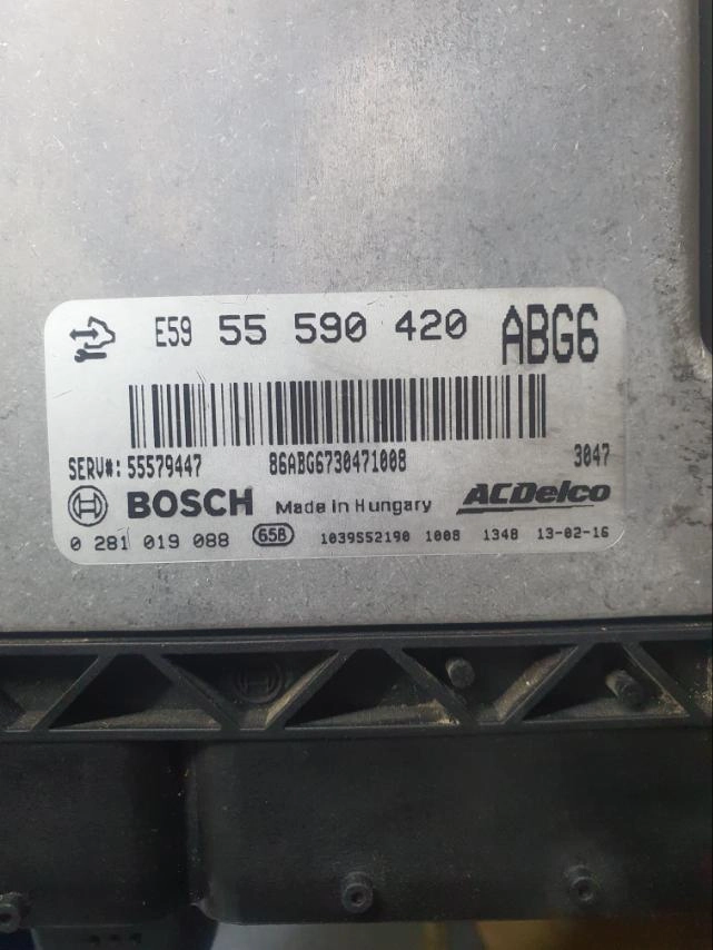 0281019088 55590420 1037520443 EDC17C59 OPEL ASTRA J 1.3CDTI 2013Y MTgearbox BENCH FULL.7z