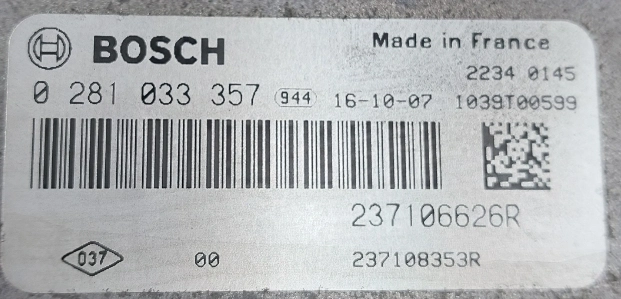 0281033357 237106626R 237108353R 011008 10SW011008 EDC17C84 Renault Trafic 1.6DCI MTgearbox ORI+noSCR BENCH FULL.rar