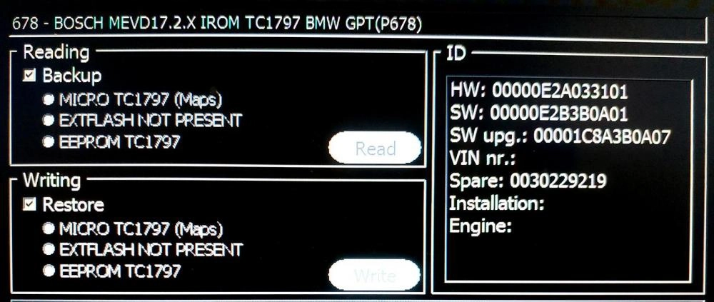 0261S09472 8614302-01 1037532302 MEVD17.2.5 BMW F21 1.6i TURBO 2013Y ATgearbox BOOT FULL.rar
