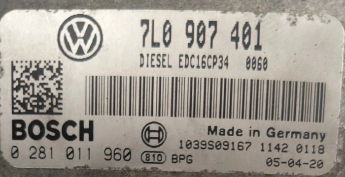 0281011960 7L0907401 7L0997401A 10SW090520 090520 8E0907401AB 0001 EDC16 MPC564 EDC16CP34 VW Toureg 3.0TDI ATgearbox ORI+noDPF noEGR noTVA noVSA BENCH FULL.rar