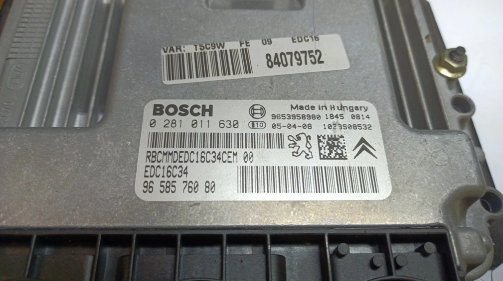 0281011630 6958576080 1037375527 EDC16C34 PEUGEOT 307 1.6hdi 80KW MTgearbox ORI+noDPF noEGR FULL.rar