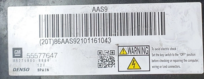 AX36NCLSW420 55577647 MB275800-8884 DENSO Opel Astra 1.7CDTI FLEX BENCH FULL.rar