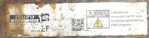 AT22NCLMP30T 898025 8284 EF MB275800-4764 DENSO Opel Meriva 1.7CDTI Z17DT 74kW IOterminal FULL.rar