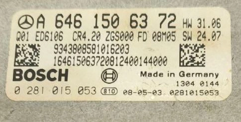 0281015053 A6461506372 1037505814 CR4.20 HW31.06 SW24.07 CR40-64x-75T0-906-080kW-40N-0MEF-03-IAS-001 DPF7 ME15 EDC16CP31 MB 906 2.2CDI 80KW BENCH FULL.rar