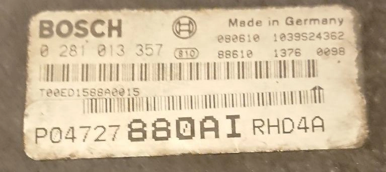 0281013357 P04727880AIRHD4A 1037394839 EDC16CP31 Chrysler Voyager 2.8CRD notORI noDPF noEGR BENCH FULL.rar
