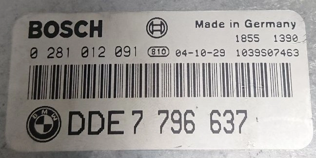0281012091 7796637 7797372 1037372280 EDC16C31 BMW E60 2.5D 120kW 2004 MTgearbox BDM FULL.rar
