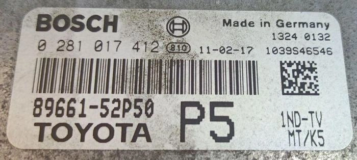 0281017412 89661-52P50 021426 10SW021426 EDC17CP07 Toyota Corolla Verso 1.4D 2012 BENCH FULL.rar
