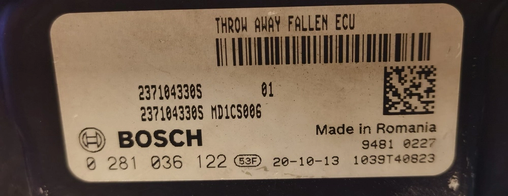 0281036122 237104330S 10SW066182 MD1CS006 RENAULT TRAFIK 2.0D 88KW 2021Y MTgearbox BENCH FULL.rar