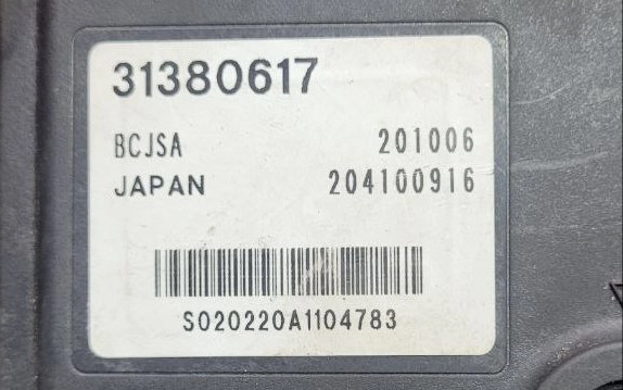 31380617 BCJSA 201006 204100916 TCU VOLVO V90 2.0HDI 2018Y PCM FULL.rar