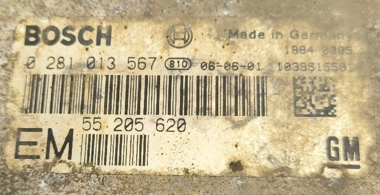 0281013567 55205620 1037A50316 EDC16C39 Opel Zafira 1.9CDI 110kW BENCH FULL.rar