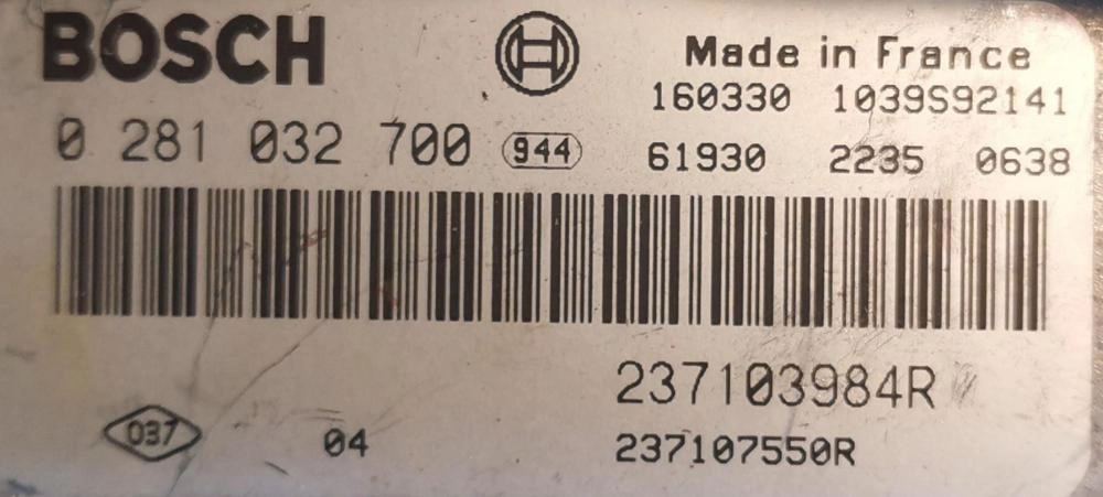 0281032700 237103984R 237107550R 10SW0015521194 EDC17C42 FIAT TALENTO 1.6DCI 2016Y MTgearbox BENCH FULL.rar