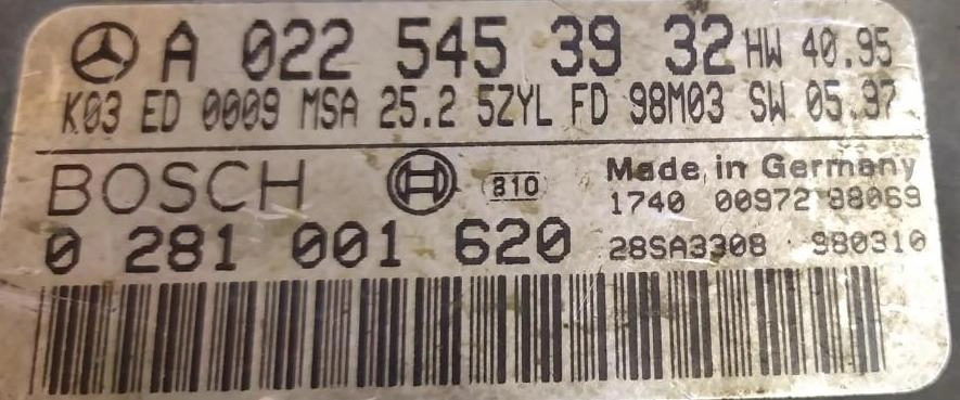 0281001620 A0225453932 MSA25.2 MB Sprinter 2.9TDI FULL.rar
