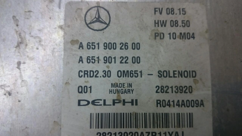 A6519002600 A6519012200 6519020100 6519025100 6519038614 CRD2.30 OM651-Solenoid FV08.15 HW08.50 DELPHI MB Sprinter W906 2.2CDI KTM FULL.rar