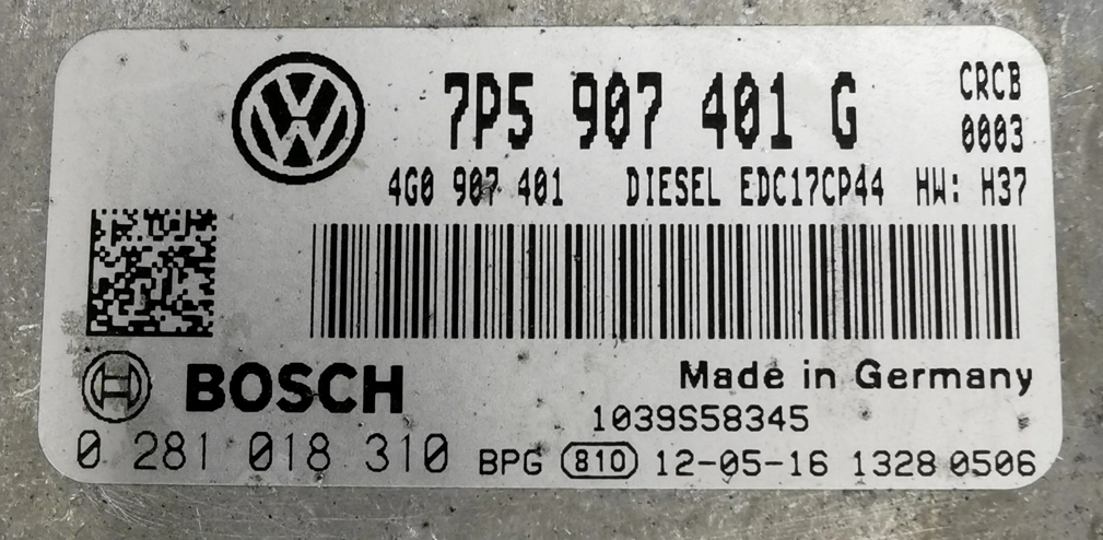 0281018310 7P5907401G 4G0907401 1037525566 EDC17CP44 Porshe Cayenne 3.0TDI 155kW CRCB 12y ATgearbox bench FULL.7z
