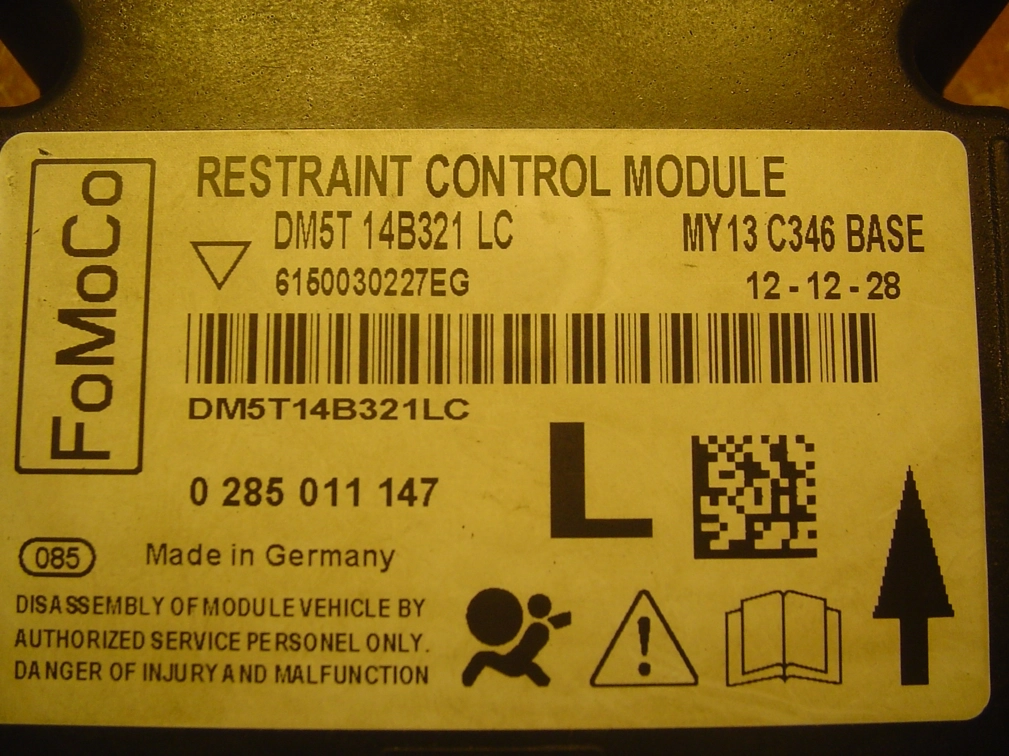DM5T14B231LC DM5T-14B231-LC 0285011147 Ford Focus 13y 95640 CRASH+CLEAR SRS.rar