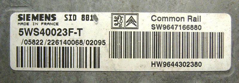 5WS40023F-T 9644302380 9647166880 SID801 PM30040000000 Citroen Xsara 2.0HDI FULL.rar