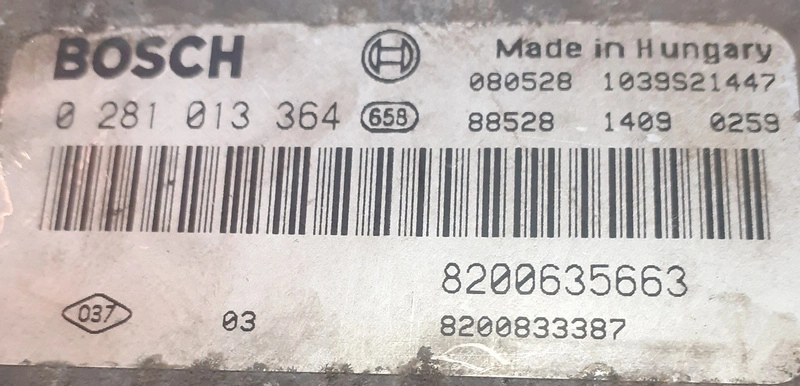 0281013364 8200635663 8200833387 1037388162 EDC16C36 Renault Master 2.5DCI ORI+noEGR BDM FULL.rar