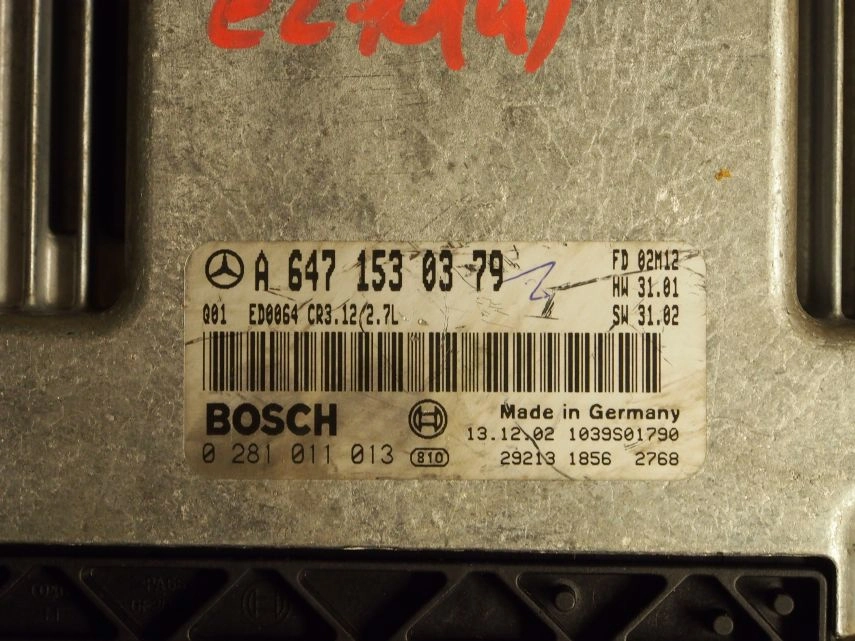 0281011013 A6471530379 CR3.12 HW31.01 SW31.02 1037363816 EDC16c31 MB E211 2.7CDI VIRGIN XPROG BDM FULL.rar