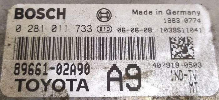 0281011733 89661-02A90 1037377211 EDC16C0 Toyota Corolla 1.4D BENCH FULL.rar