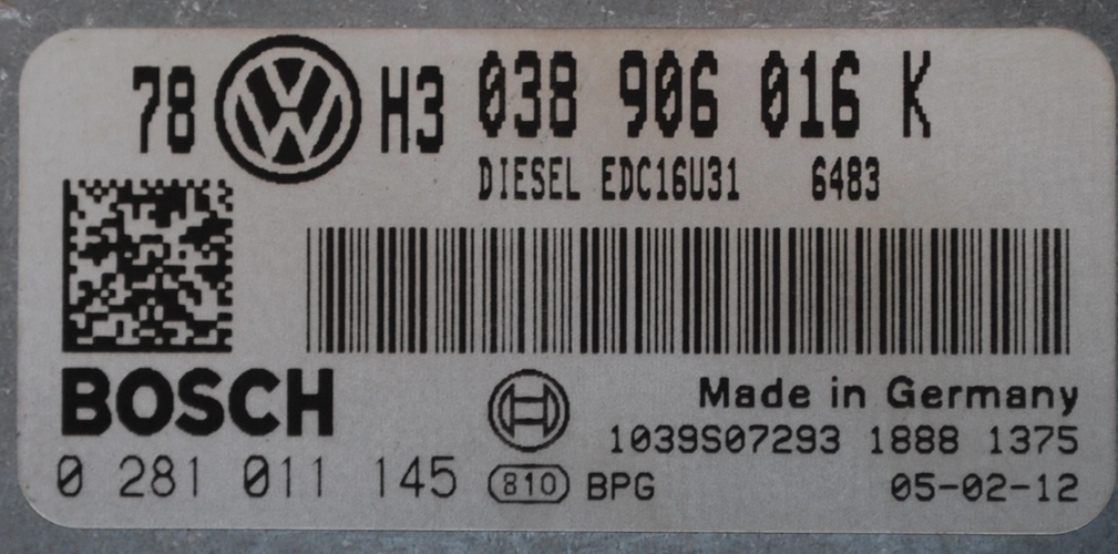 0281011145 038906016K 6483 1037382052 EDC16U31 VW Passat 2,0TDI BGW XPROG BDM FULL.rar
