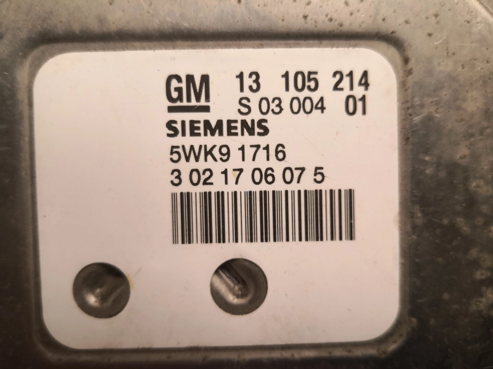 5WK91716 13105214 SIMTEC71 Opel Zafira 1.8i 2001 MTgearbox FLASH.rar