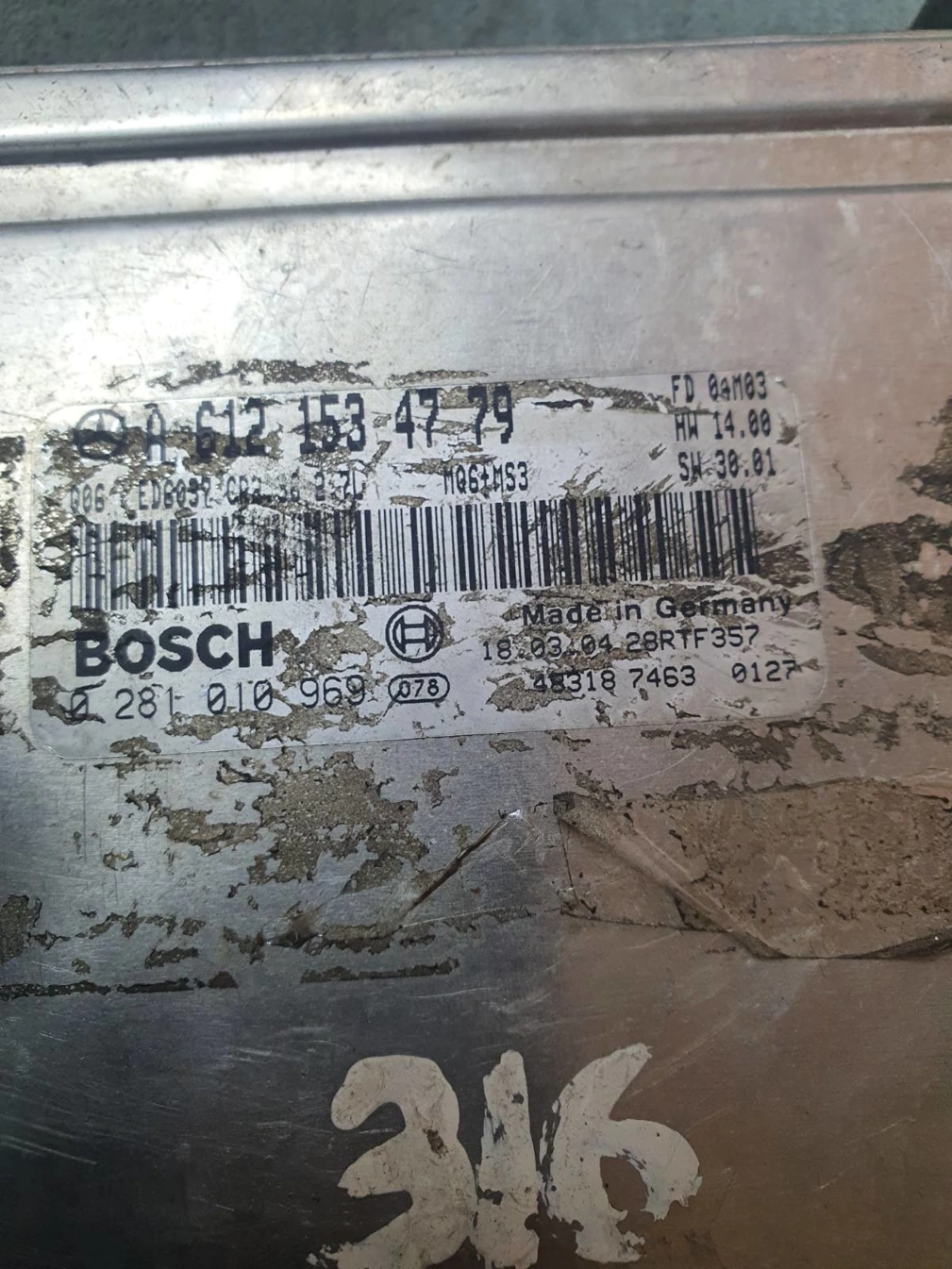 0281010969 A6121534779 1037351748 EDC15C6 MB SPRINTER316 2.7CDI 115KW noSTARTEROR ORI+st1 MTgearbox FULL.7z