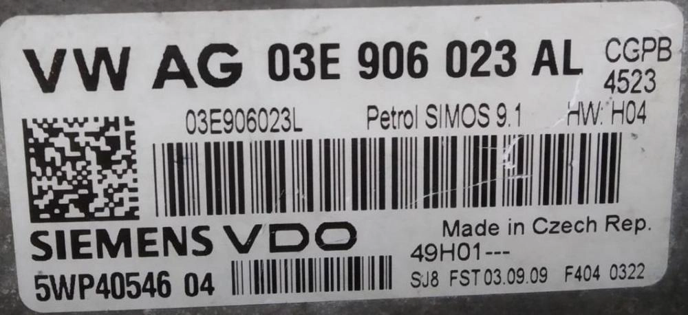 5WP40546 03E906023L 03E906023AL 4523 CGPB SIMOS9.1 VW POLO 1.2i 2009Y MTgearbox FGtech FULL.rar