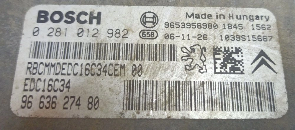 0281012982 EDC16C34 9663627480 1037386162 PEUGEOT EXPERT 1.6HDI 2008Y ORI+noEGR noDPF BENCH FULL.rar