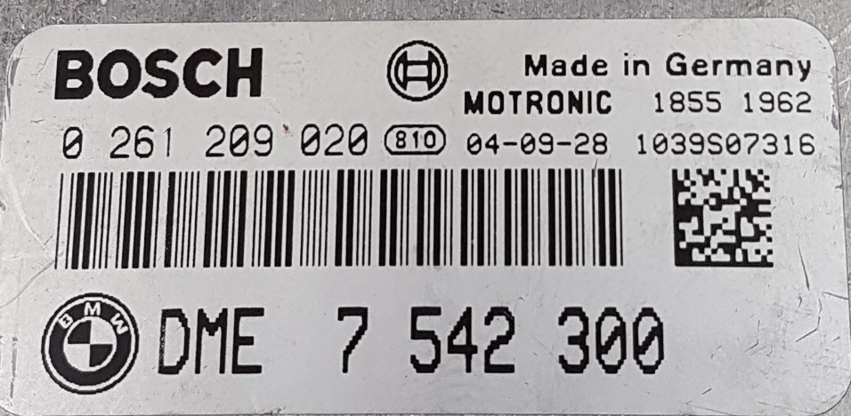 0261209020 7542300 1037372000 ME9 BMW X5 2005 4.4 benzin 235kw FULL.rar