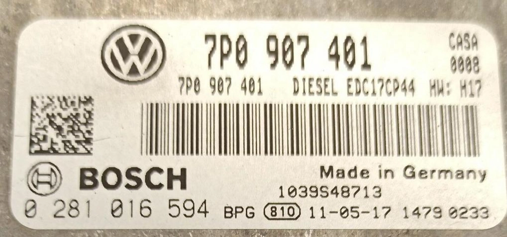 0281016594 7P0907401 1037516683 EDC17CP44 VW Toureg 3.0TDI 176kW ATgearbox ORI+noDPF noEGR st1 BENCH FULL.rar