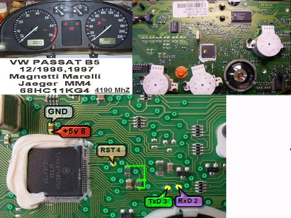 T9092511 68HC11KG4 DASH MAGNETI MARELLI VW PASSAT 1997Y PIN 01275 ORANGE EEP.7z