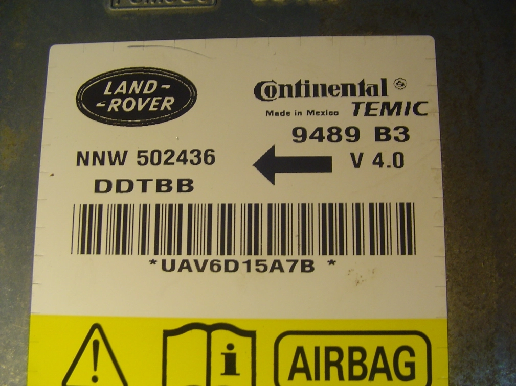 NNW502436 9489 B3 Range ROVER SPORT 2006 temic 9S12DT128 4L40K CRASH+CLEAR SRS.rar