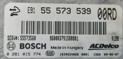 0281015774 55573539 55573560 1037529584 EDC17C19 Opel Insignia 2.0CDTI BENCH FULL.rar