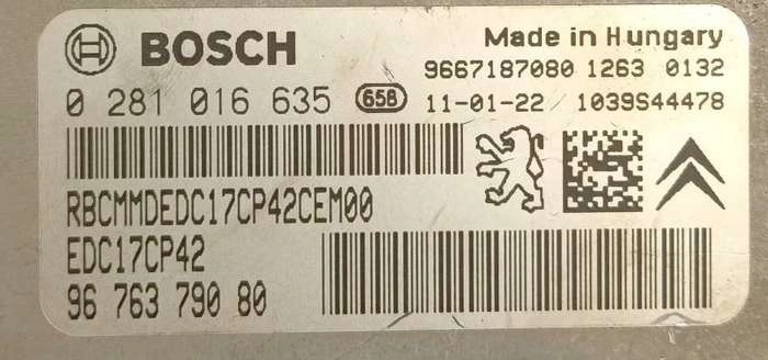 0281016635 9676379080 9667187080 1037515707 EDC17CP42 Peugeot 5008 BENCH FULL.rar