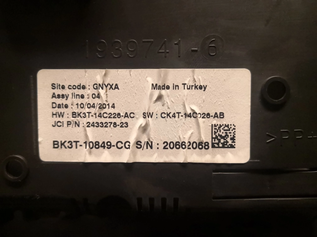 BK3T-10849-CG BK3T-14C226-AC CK4T14C026-AB 20662068 DASH FORD TRANZIT 2.2D 2014Y 95320 MTgearbox EEP.rar