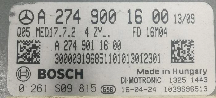 0261S09815 A2749001600 A2749011600 1037526717 1037006855 MED17.7.2 MB GLC300 2.0I 180kW 2016 ATgearbox BENCH FULL.rar