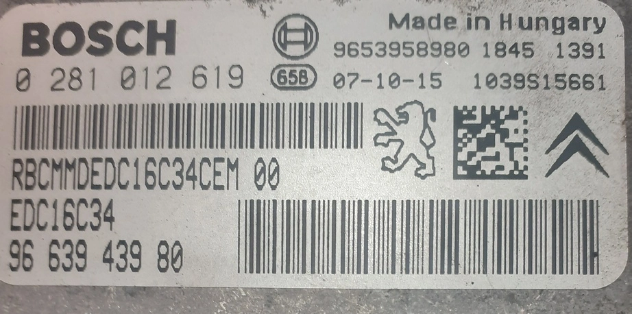 0281012619 9663943980 1037380736 EDC16C34 Peugeot Partner 1.6HDI 9HX MTgearbox ORI+noEGR KTAG BDM FULL.rar