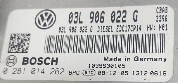 0281014262 03L906022G 3396 1037397825 EDC17CP14 VW Tiguan 2.0TDI 103kW CBAB DSGgearbox ORI+noVSA noEGR BENCH FULL.rar