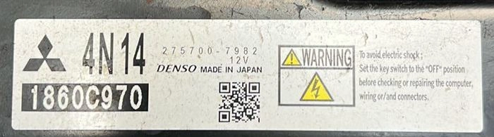 1860C970 275700-7982 H1C245W TNH2HNH28101 DENSO Mitcubishy 2.0D 2019 ORI+noDPF FLEX BENCH FULL.rar