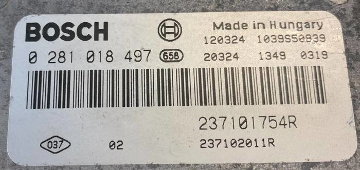 0281018497 237101754R 1037521428 EDC17C42 Renault Trafic 2.0DCI FLEX BENCH FULL.rar